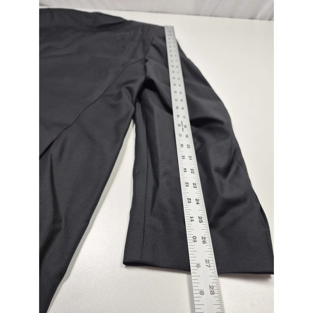 Peerless Couture International Suit Mens 52 Long Black Wool 2 Piece 48W VBC NWT